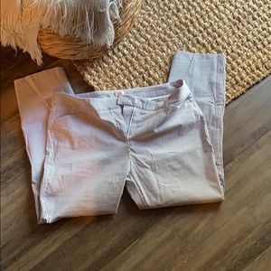 Striped straight leg pants